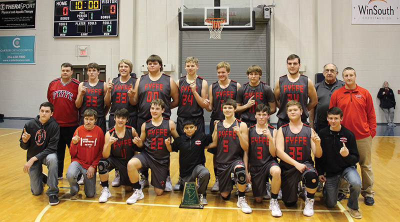 DeKalb County Tournament Champions Fyffe JV Boys