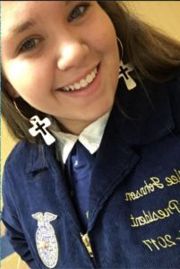 Kailee Johnson from Sylvania High School, was elected 2016-2017 Treasurer for the Alabama FFA North District at last week's FFA State Convention.