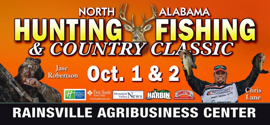 The North Alabama Hunting, Fishing, and Country Classic Expo will be next weekend at the Agri-business Center in Rainsville. 