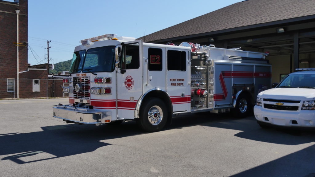 Fort Payne Fire's newest 'pumpers' can put out 2000 gallons of water per minute and store 1000 gallons for use when hydrants are not available. 