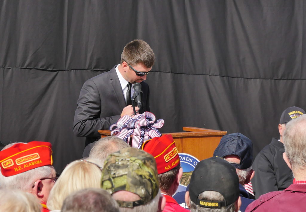 Rosson addresses the crowd. (Tyler Pruett | Southern Torch) 