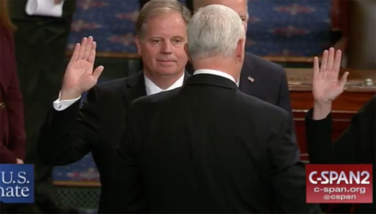 ‘DEAD MAN WALKING’: DEMOCRATS WORRY DOUG JONES’S OPPOSITION TO TRUMP’S WALL WILL SINK HIS RE-ELECTION BID