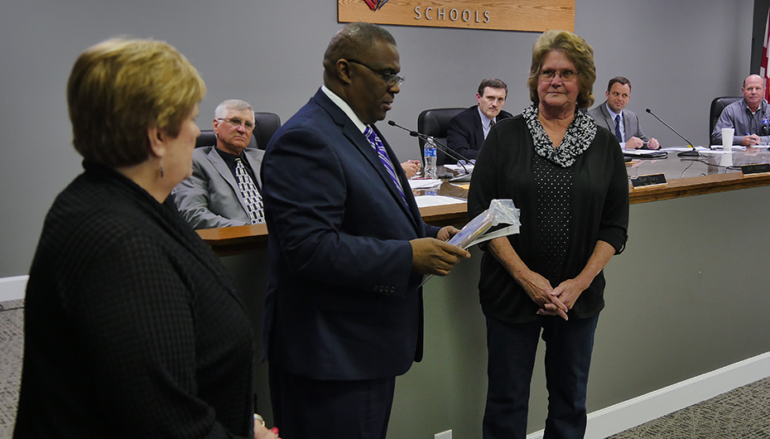 VIDEO: DeKalb BOE honors Mary Jo Chandler for 51 years of service