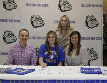 Lilly Rowell of Geraldine High School signed a Volleyball Scholarship to Snead State Community College
