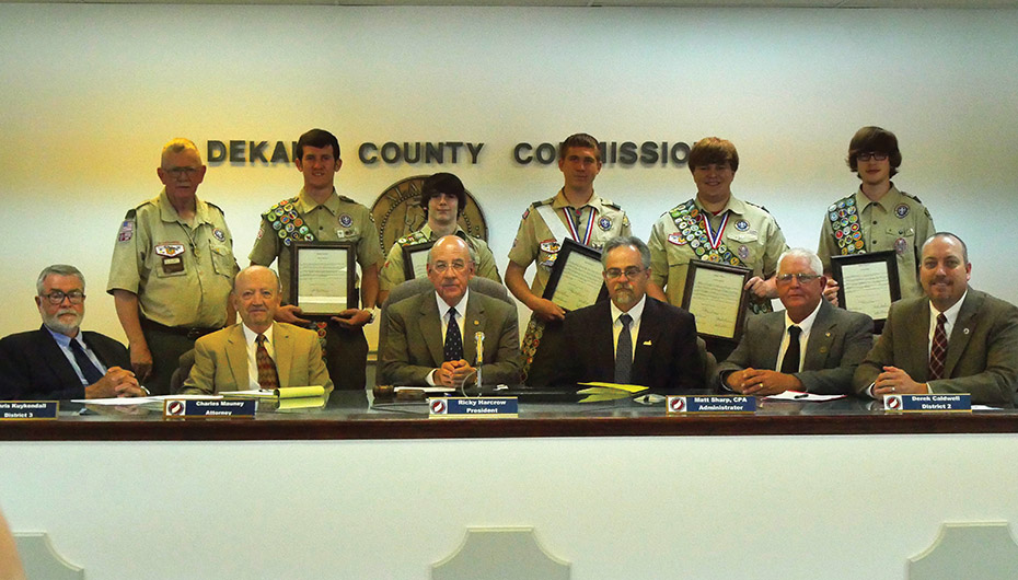 Dekalb's newest Eagle Scouts honored at commission meeting