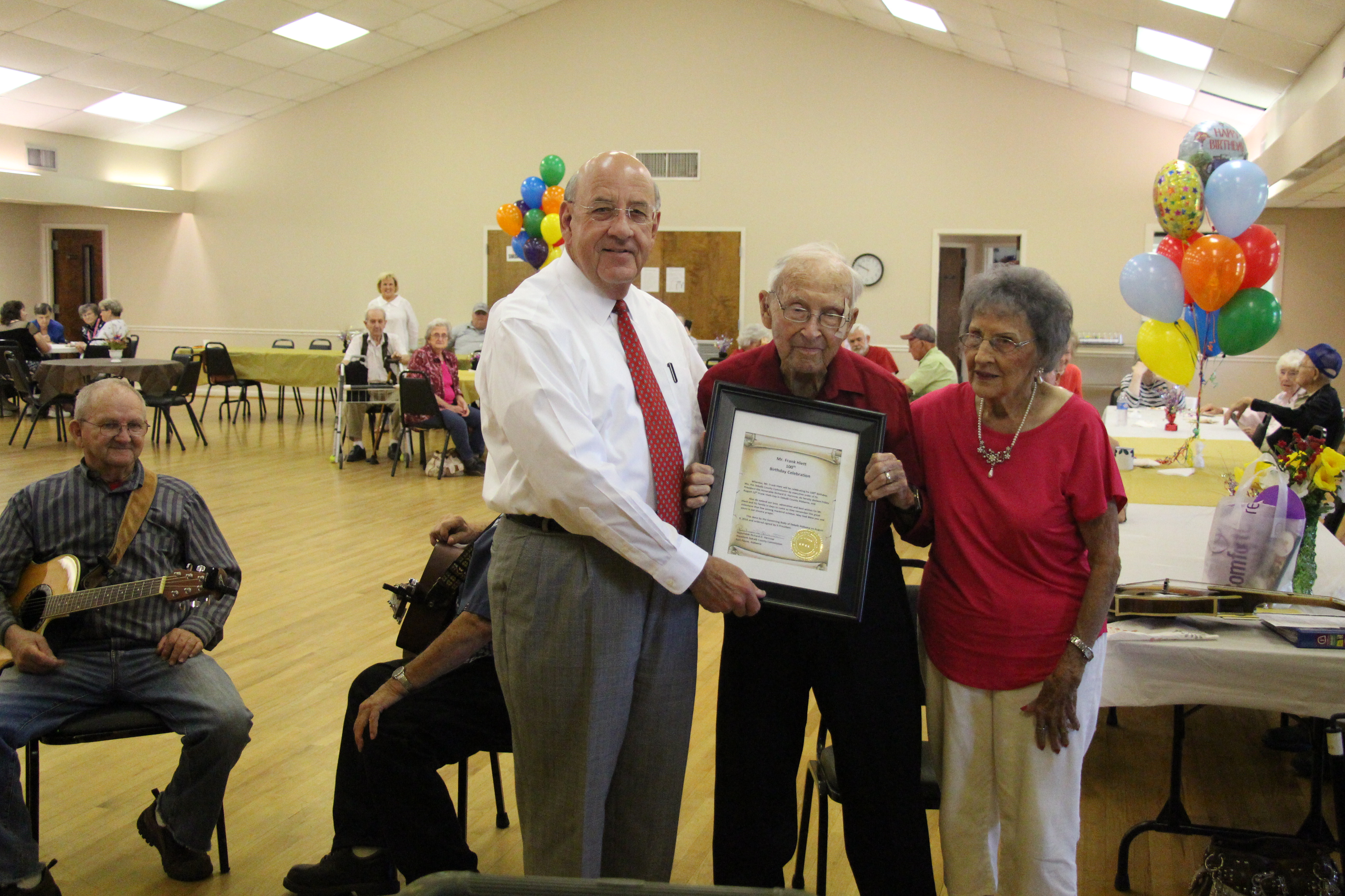 Frank Hiett Celebrates 100th Birthday in Rainsville