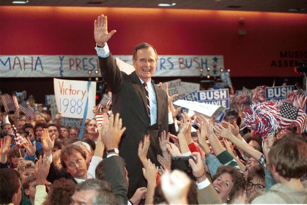 Pennsylvania hasn't been won by a Republican since George H.W. Bush's election in 1988. (Wikimedia Commons) 