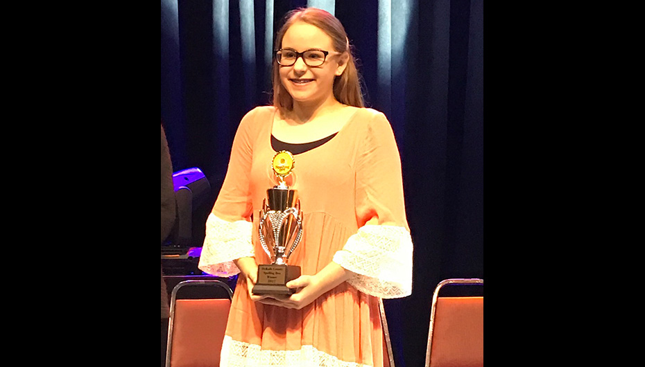 Henagar’s Sommer Gimm wins DeKalb Spelling Bee