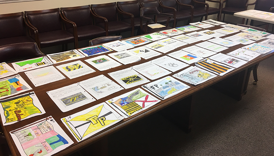 Judging underway for Fort Payne's Flag design contest!