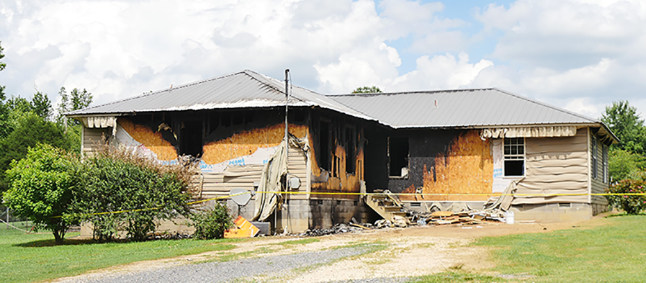 Firefighters save home from total loss in Rainsville yesterday