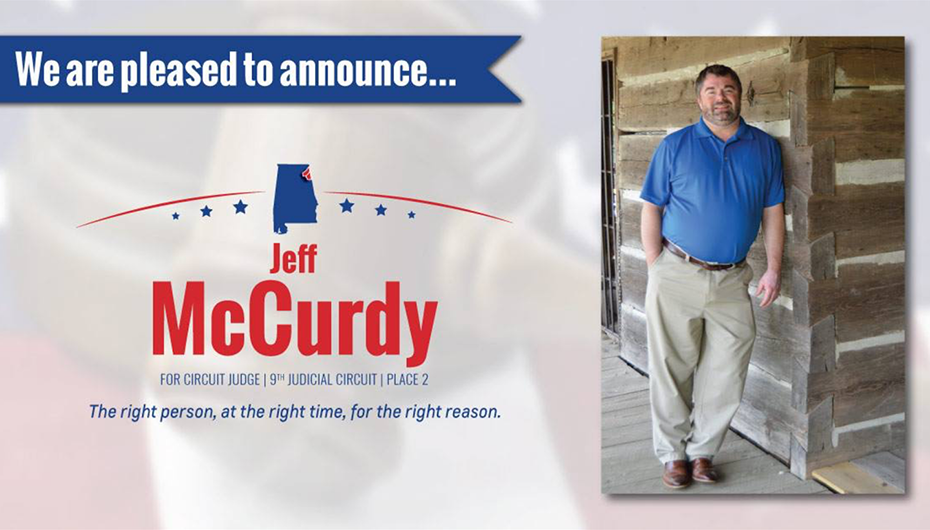 Jeff McCurdy releases official statement on his run for Circuit Judge!