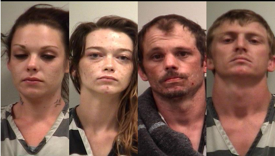 Tip on stolen property leads to four drug arrests