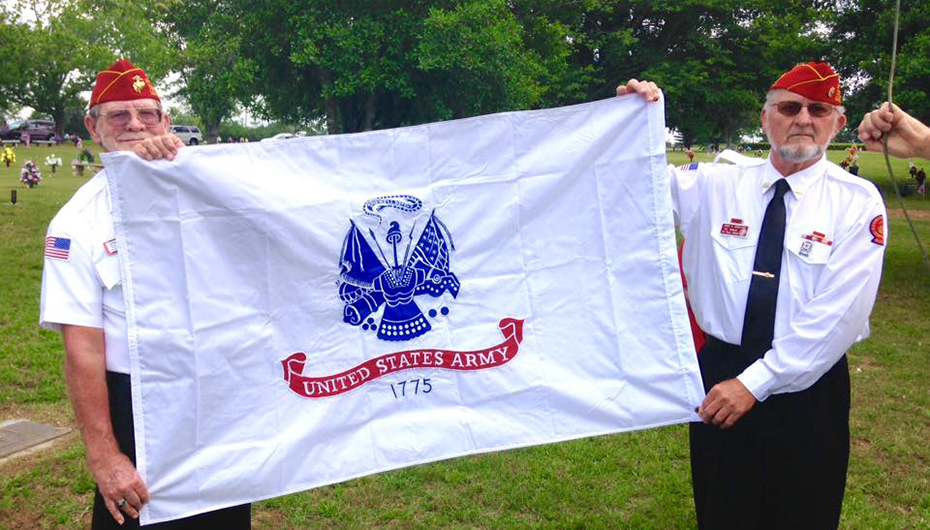 Marine Mom and the Marine Corps League ensured flags were up for Memorial Day