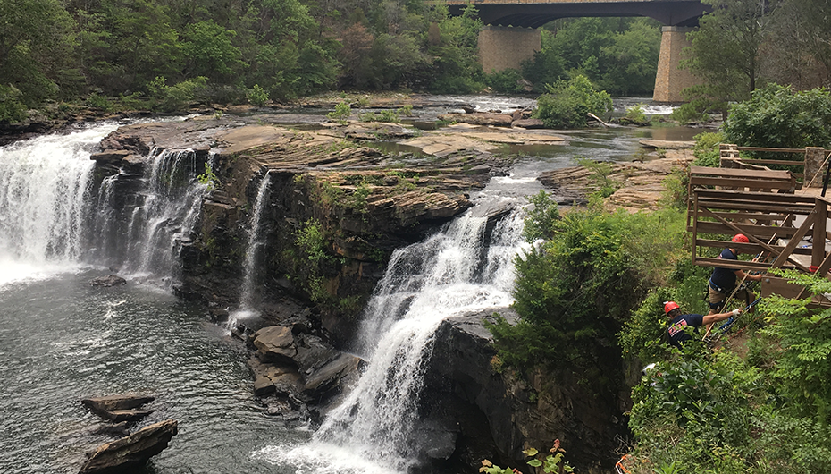 Fort Payne Fire Department conducts Rope Rescue training at Little River Canyon