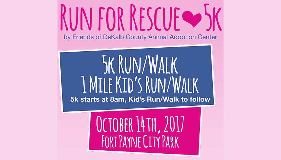 Friends of Animal Adoption Center holding 'Run for Rescue' 5k this month