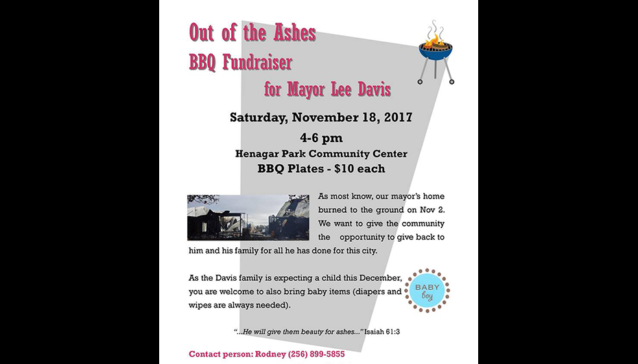 Henagar to hold fundraiser for Mayor Davis after fire