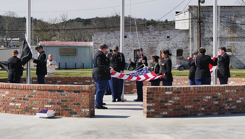 VIDEO: Flags raised at DeKalb County Patriot's Park in Fort Payne