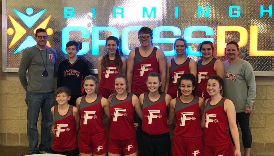 Fyffe Track Team on the Move