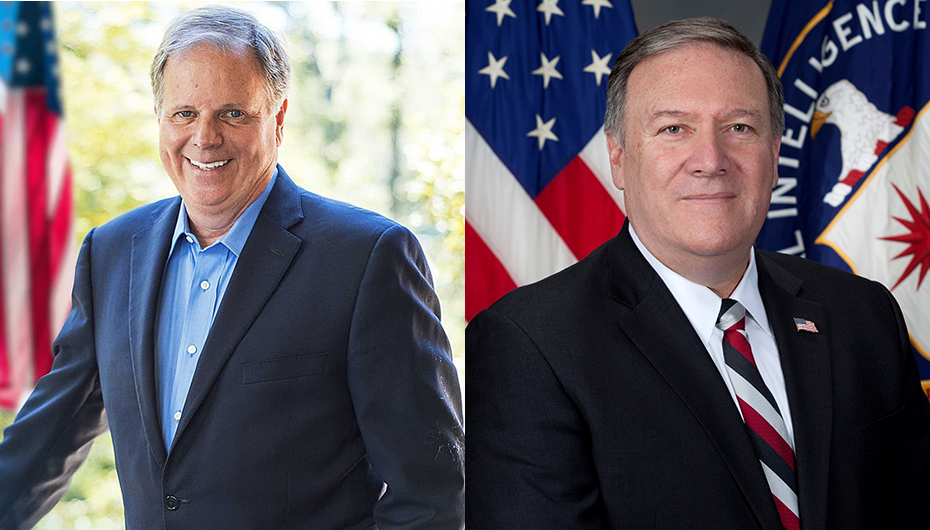 Jones sides with Republicans on Pompeo appointment