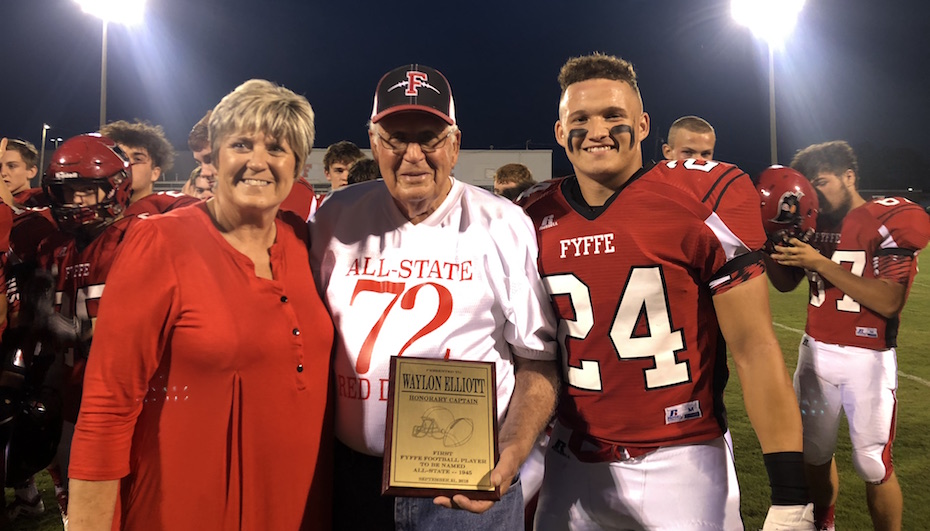 Elliott Honored at Homecoming