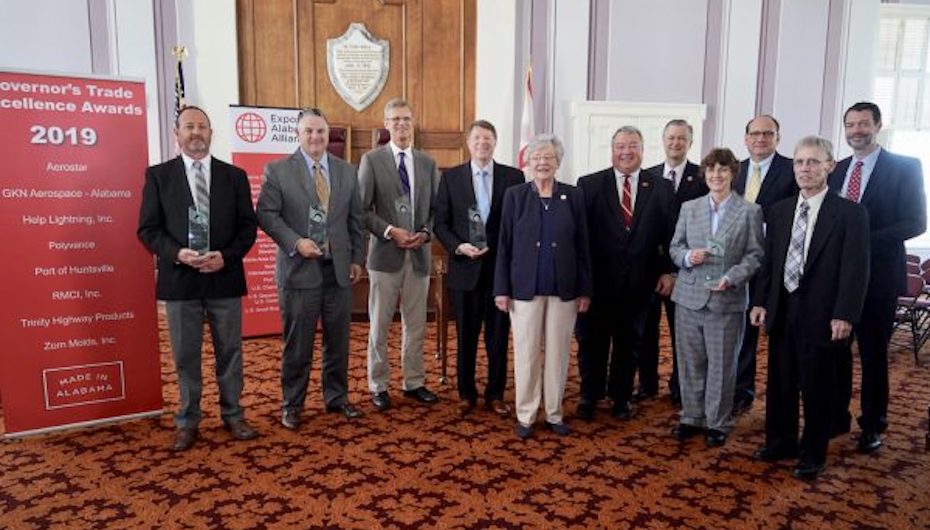 Governor Ivey Honors Eight Winners with 2019 Trade Excellence Awards