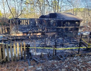 Fire Destroys Officer's Home