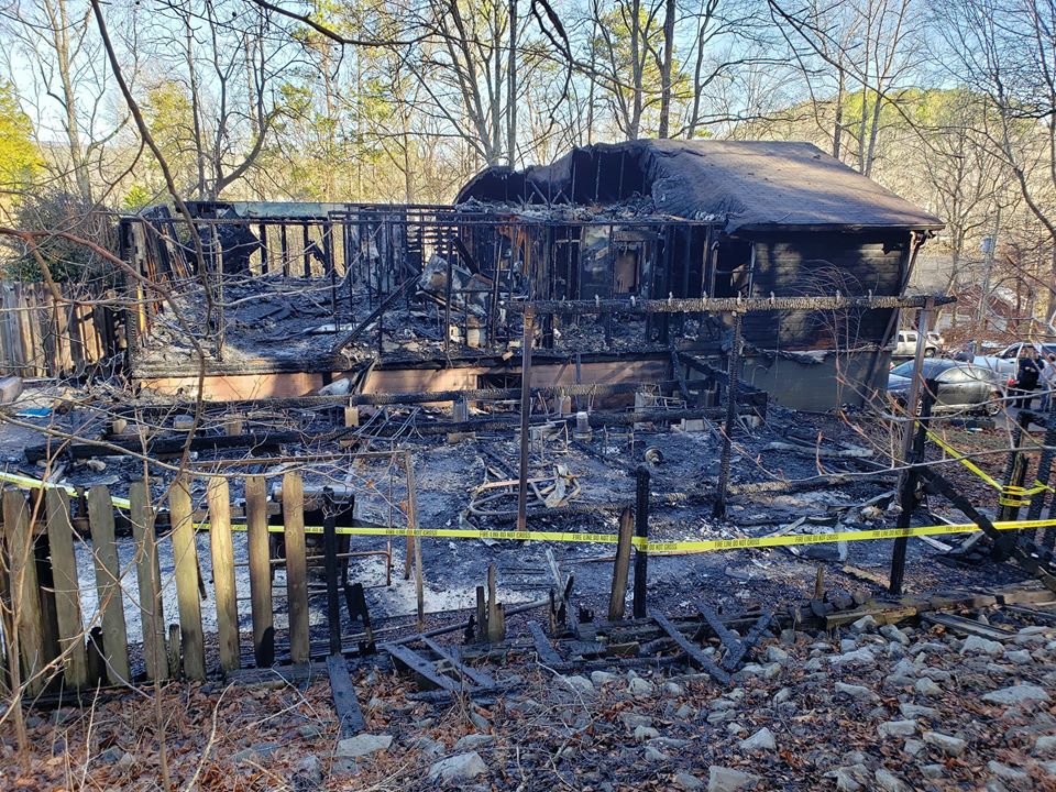 Fire Destroys Officer's Home