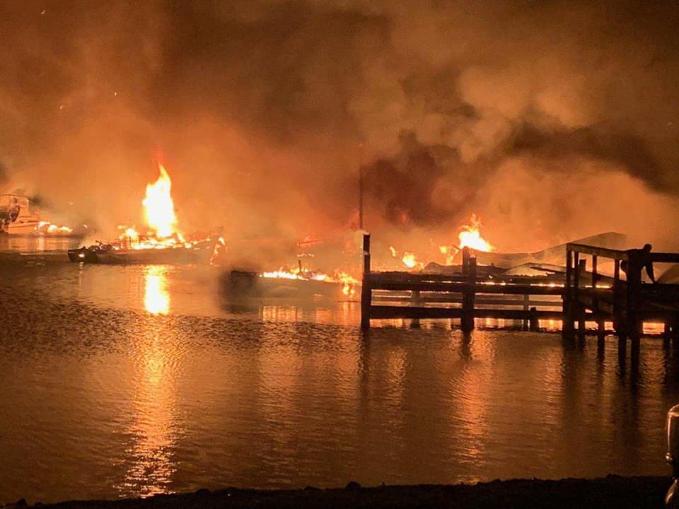 Scottsboro Fire & Rescue Updates on Dock Fire