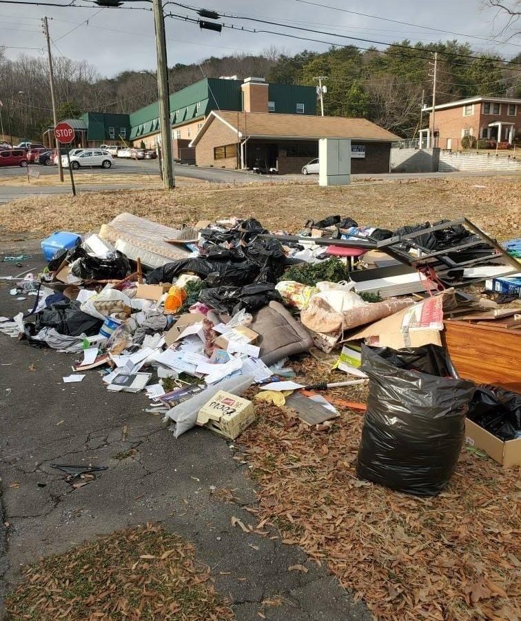 Trash Scattered Near FP Nursing Home