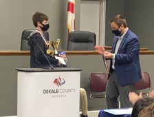 Thompson Wins County Spelling Bee