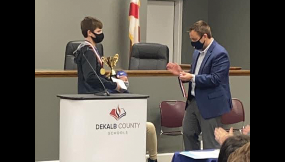 Thompson Wins County Spelling Bee