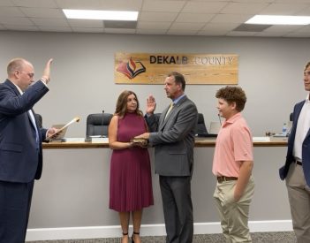 Former Student Swears in New Superintendent