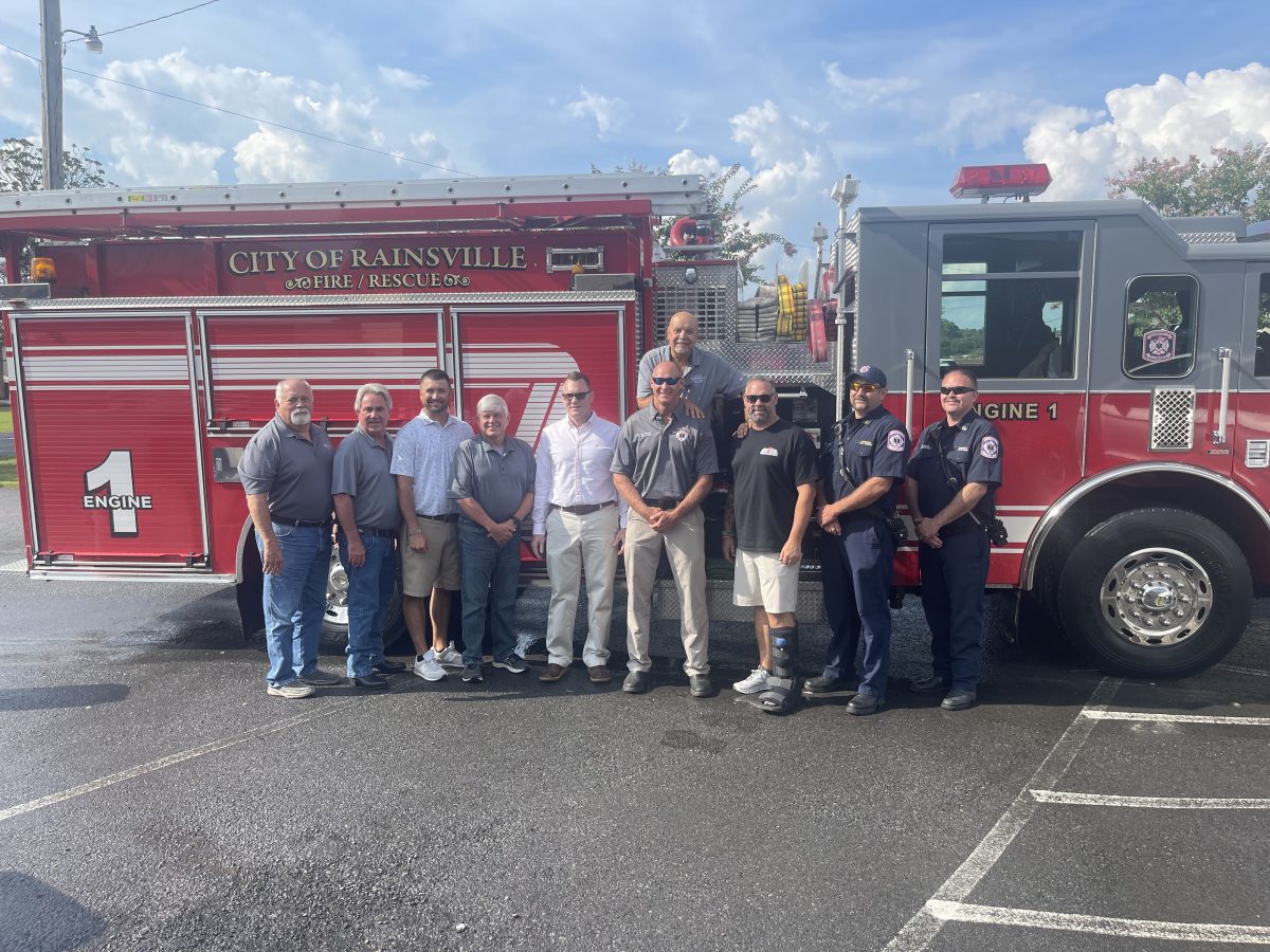 Blazing through Town in New Fire Truck