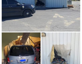 NO SERIOUS INJURIES WHEN VEHICLE STRIKES BUILDING