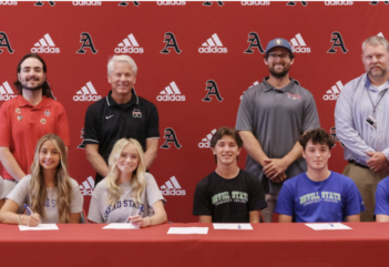 Six Aggies tennis players sign scholarships