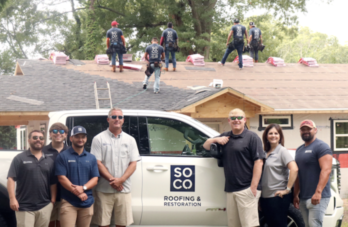 Habitat house gets roof