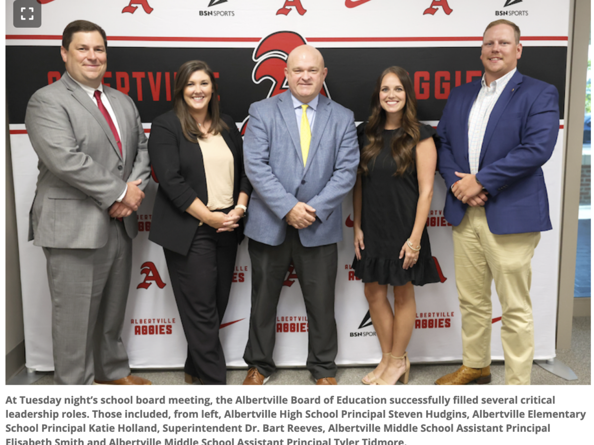 Albertville Board of Education appoints new principals