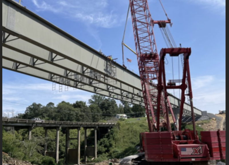 Workers install final girder for new Alabama Highway 75 bridge