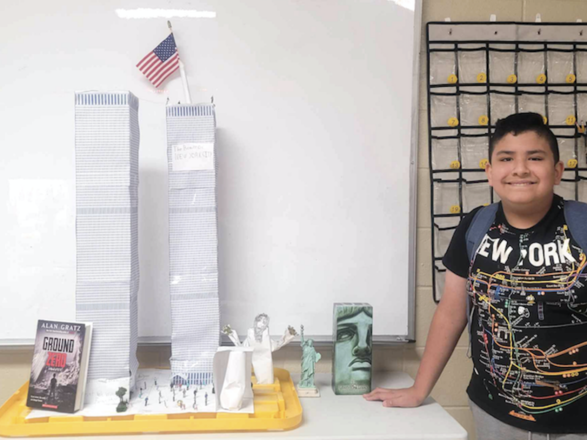 Student builds replica twin towers