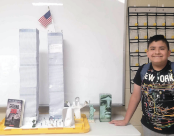 Student builds replica twin towers