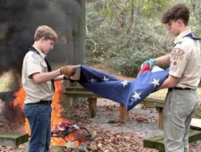 Albertville Boy Scout Troop 4071 holds flag retirement ceremony 