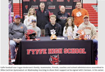 Fyffe’s Anderson becomes a Clemson Tiger