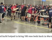 Sleep In Heavenly Peace: Historic 24-hour bed build