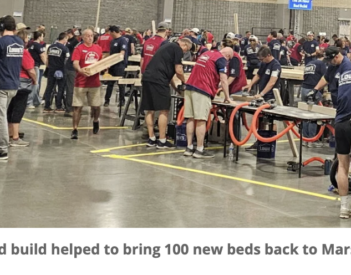 Sleep In Heavenly Peace: Historic 24-hour bed build
