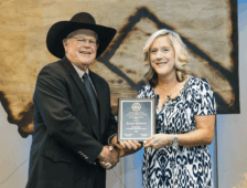Roberts received Service Award
