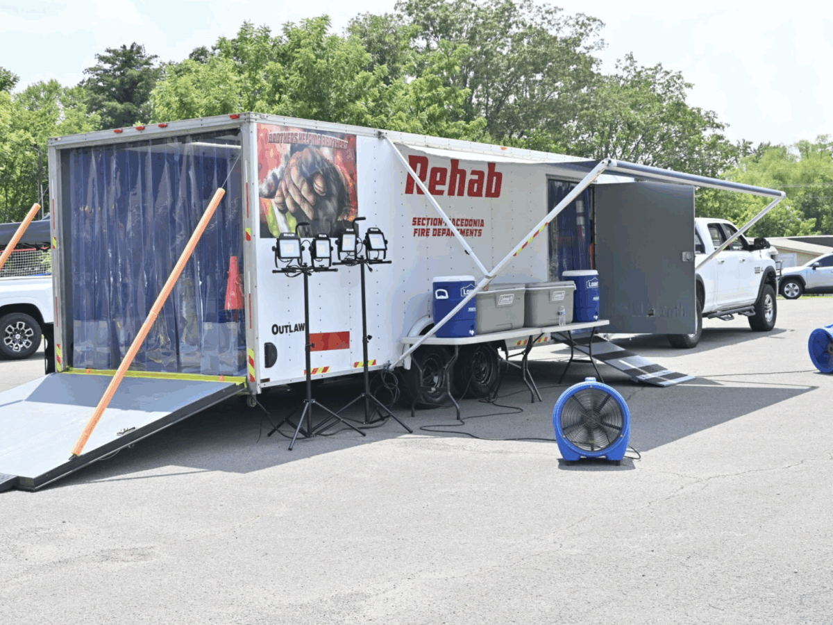 Fire departments launch new rehab trailer to protect firefighters