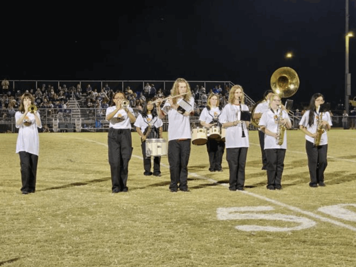 Asbury Marching Band Plays Debut