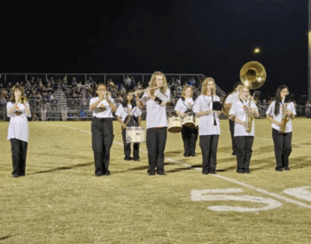 Asbury Marching Band Plays Debut