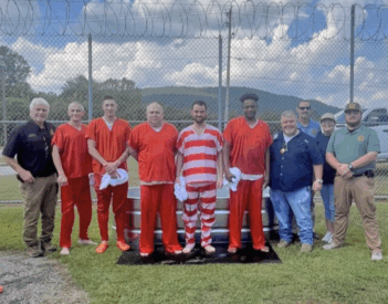 Five inmates baptized at Jackson County Jail