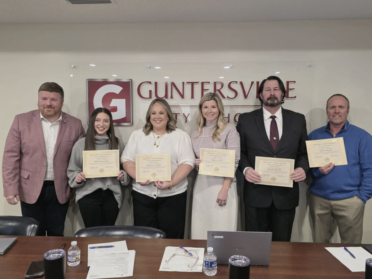 Guntersville Schools Name Teachers of the Year